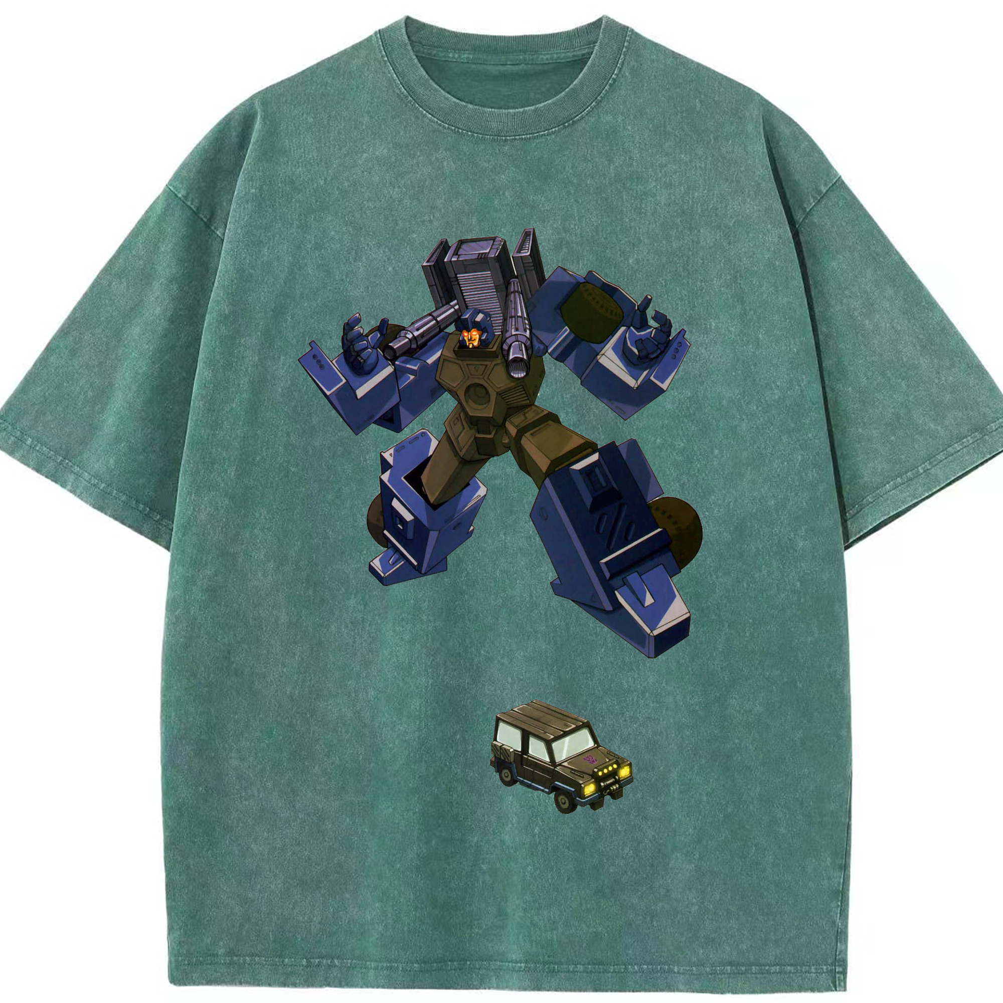 （画像用）  綿100% ヴィンテージ風 半袖Tシャツ（フロントプリント）
